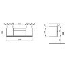 Тумба под раковину LAUFEN CASE FOR PALACE 120x38 4.0130.1.075.463.1